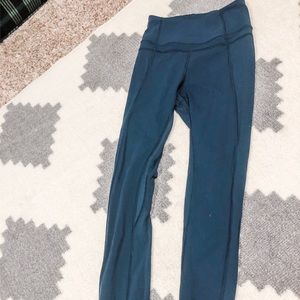 Lululemon leggings bright navy blue